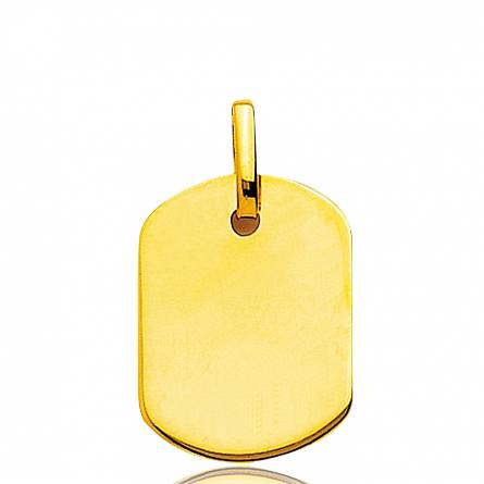 Gold Desya rectangles pendant