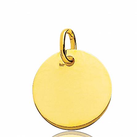 Gold Dima circular pendant