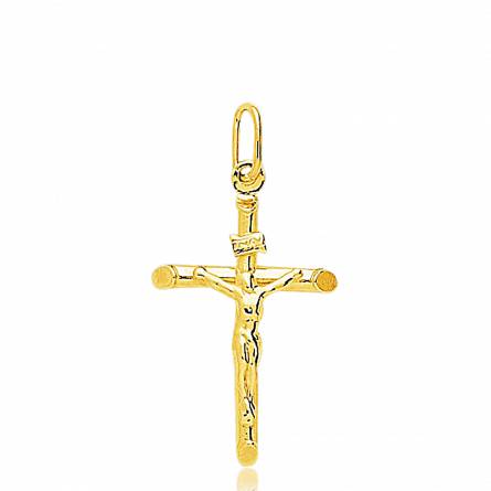 Gold Ilya crosses pendant