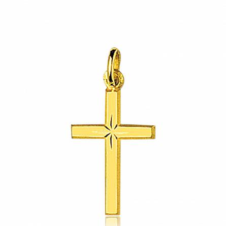 Gold Lyov crosses pendant