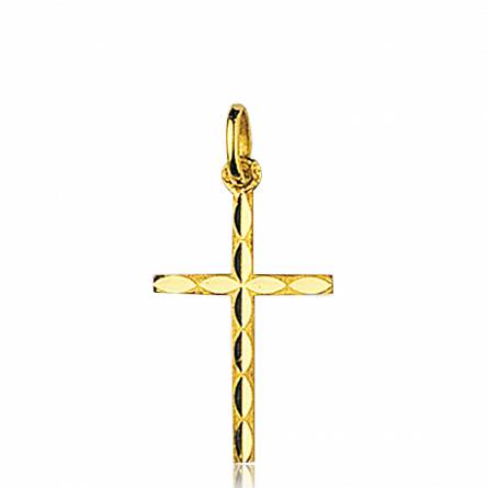 Gold Melor crosses pendant