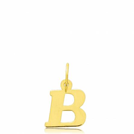 Gold Moderne letters pendant