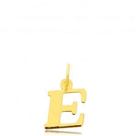 Gold Moderne letters pendant