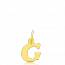 Gold Moderne letters pendant mini