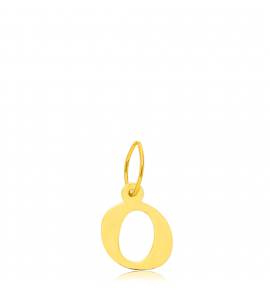 Gold Moderne letters pendant