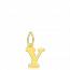 Gold Moderne letters pendant mini