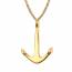 Gold plated Ancre James  yellow necklace mini