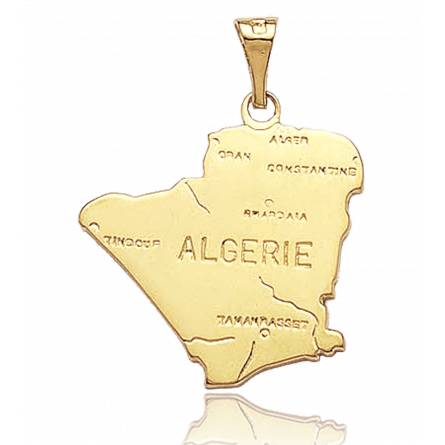 Gold plated countries pendant