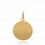 Gold plated Ecu vicomte circular pendant mini