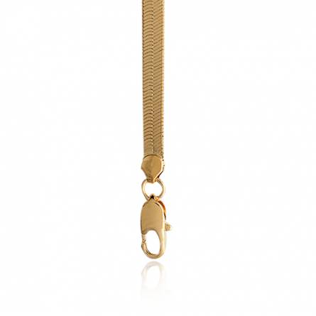 Gold plated Joséphine herringbone chains