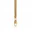 Gold plated Joséphine herringbone chains mini