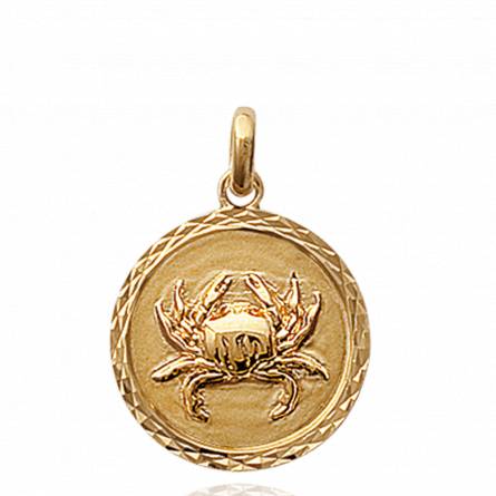 Gold plated medaillon pendant