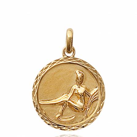 Gold plated medaillon pendant