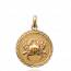 Gold plated medaillon pendant mini