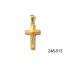 Gold plated Mixtione crosses pendant 2