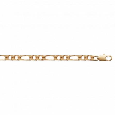 Gold plated Plaqué or maille figaro 1-2 4mm figaro bracelet