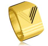Gold plated Vectorielle ring