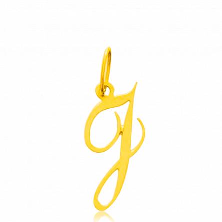 Gold Traditionnel letters pendant