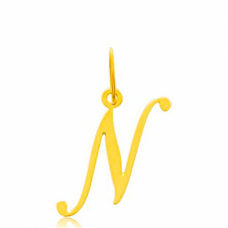 Gold Traditionnel letters pendant