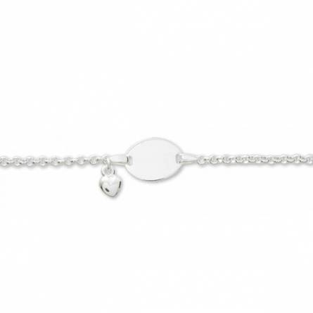 Gourmette argent coeur mini