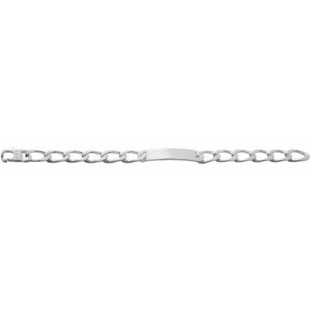 Gourmette argent maille cheval 8mm