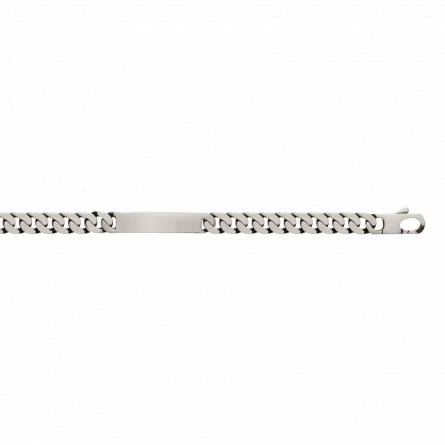 Gourmette argent vieilli maille gourmette 10mm