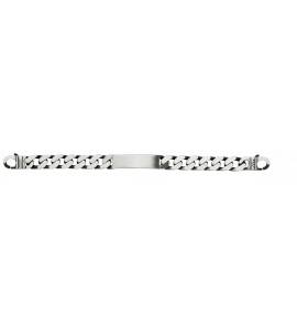 Gourmette argent vieilli maille gourmette 12mm