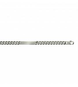 Gourmette argent vieilli maille gourmette 9mm