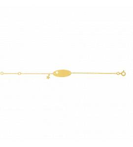 Gourmette enfant or Stelliena etoile