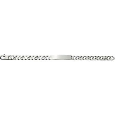 Gourmette masculino prata Argent vieilli maille gourmette 8mm restrito