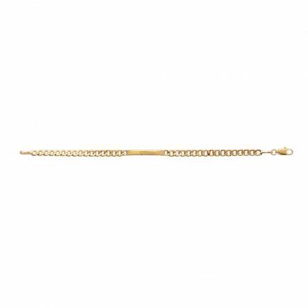 Gourmette mujer bañado en oro 4 mm  gurmete