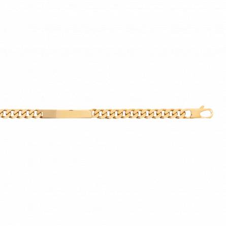 Gourmette plaqué or maille gourmette 8mm