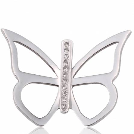 Hangers dames roestvrijstaal Papillon Strass