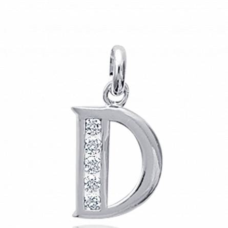 Hangers dames zilver D letters