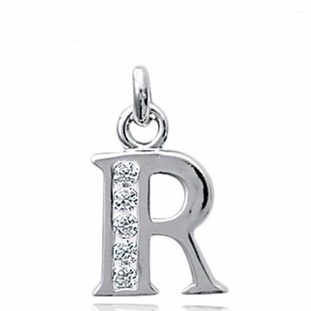 Hangers dames zilver R letters