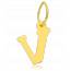 Hangers goud Moderne letters mini