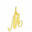 Hangers goud Traditionnel letters mini