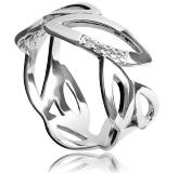 Hot Diamonds银叶戒指
