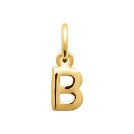Lettre plaque or B simple