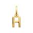 Lettre plaque or H simple mini