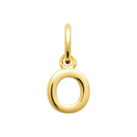 Lettre plaque or O simple