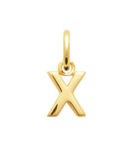 Lettre plaque or X simple