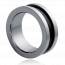 Man carbon  carbone 1 black ring mini