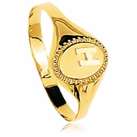 Man gold Collerette  ring