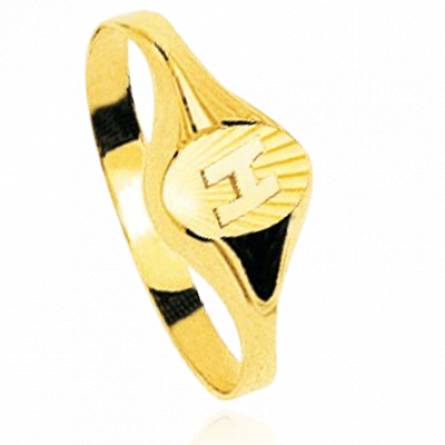 Man gold Fine Ciselée ring