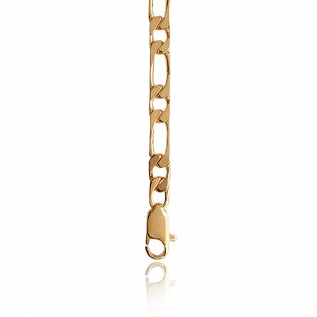 Man gold plated figaro chains