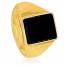 Man gold plated Florent yellow ring mini