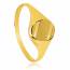Man gold plated Ober yellow ring mini