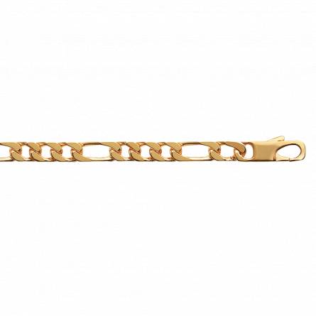 Man gold plated Plaqué or maille figaro 1-3 6mm figaro bracelet