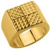 Man gold plated Quatra ring